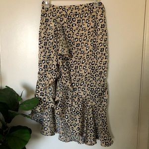 Cheetah print skirt